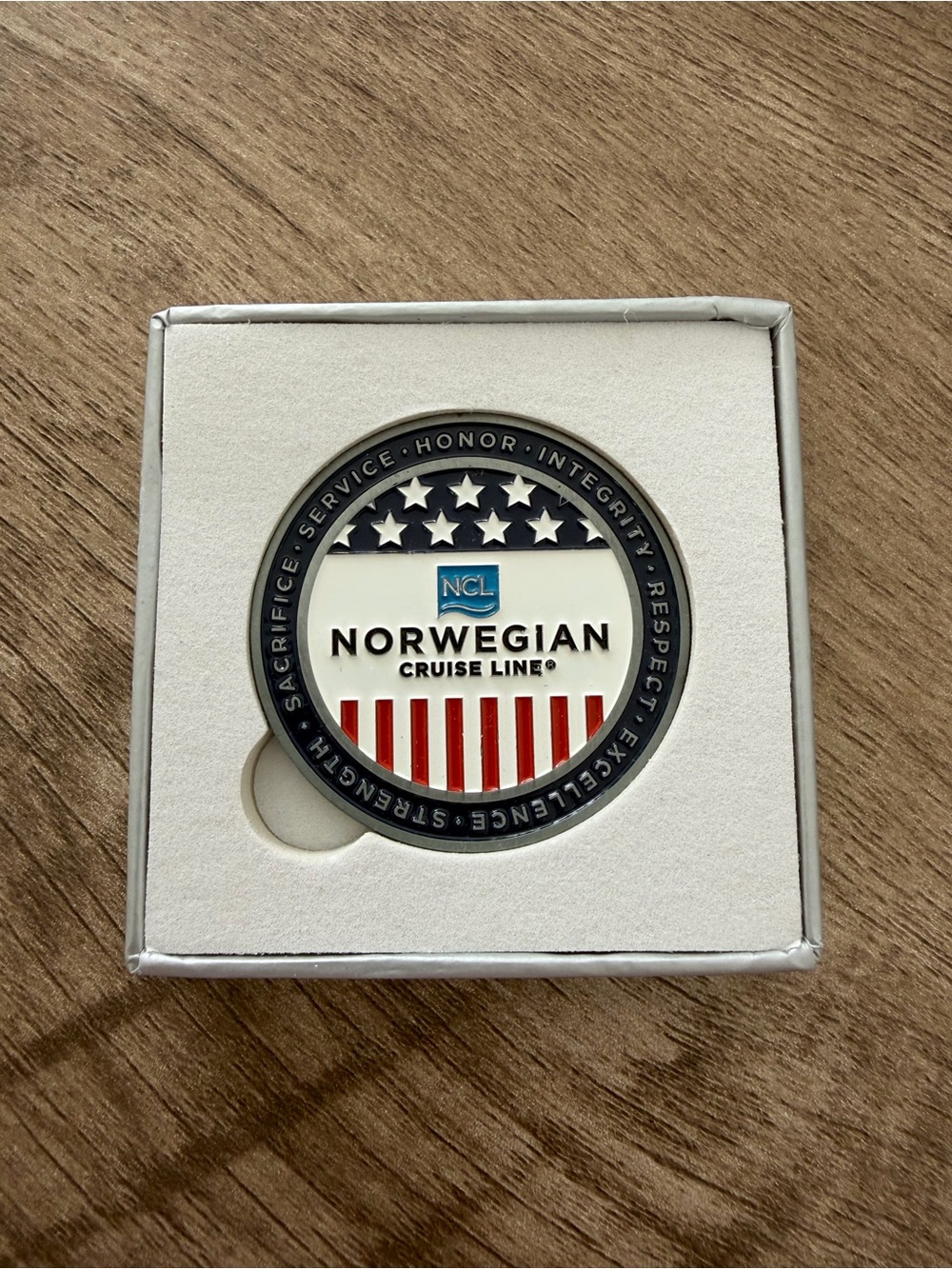 Norwegian Cruise Line NCL Military Challenge Coin NEW IN BOX